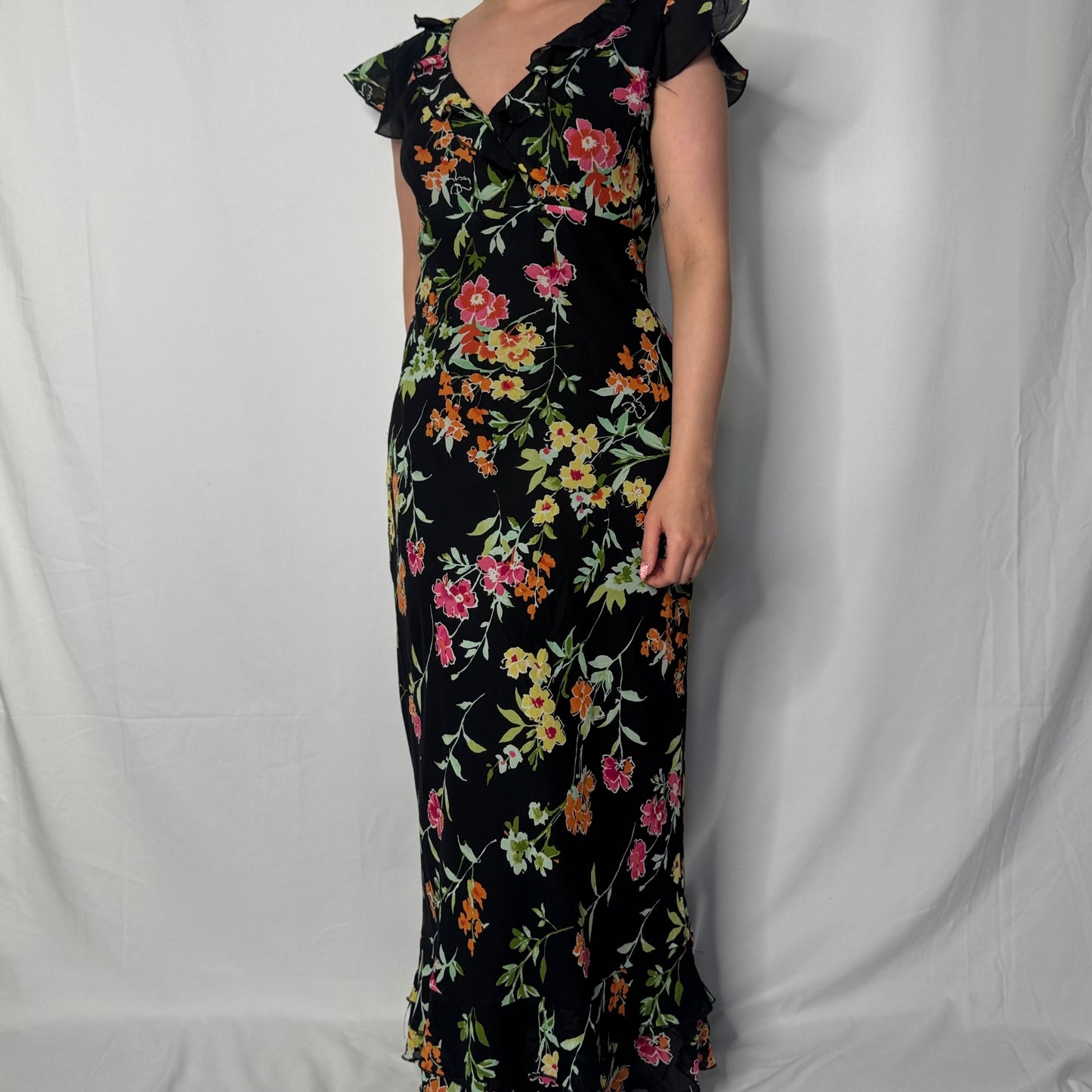 Wildflower Print Maxi Dress (UK 8)