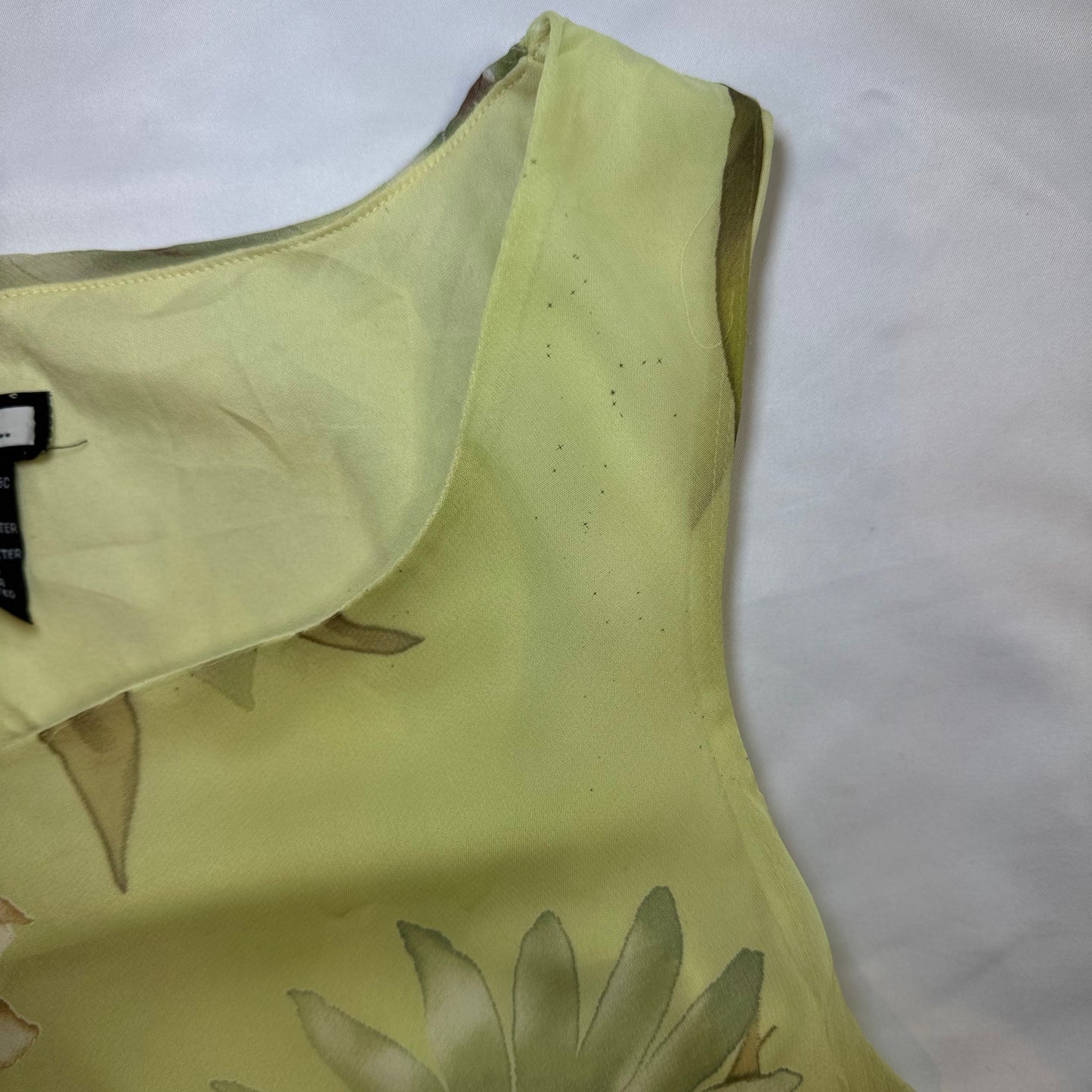 Pistachio Petal Midi Dress (UK 12)