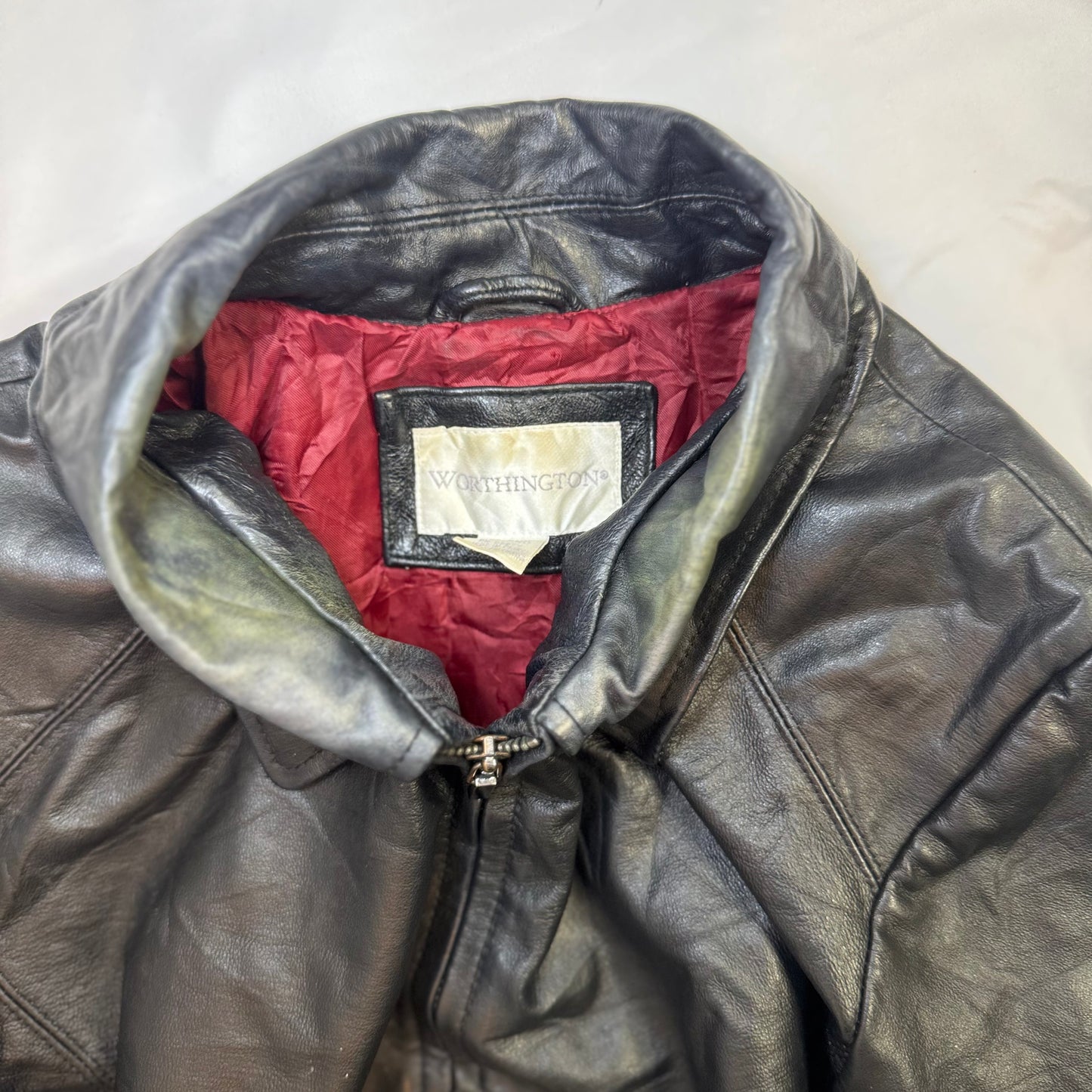 Worthington Vintage Black Genuine Leather Jacket (M)
