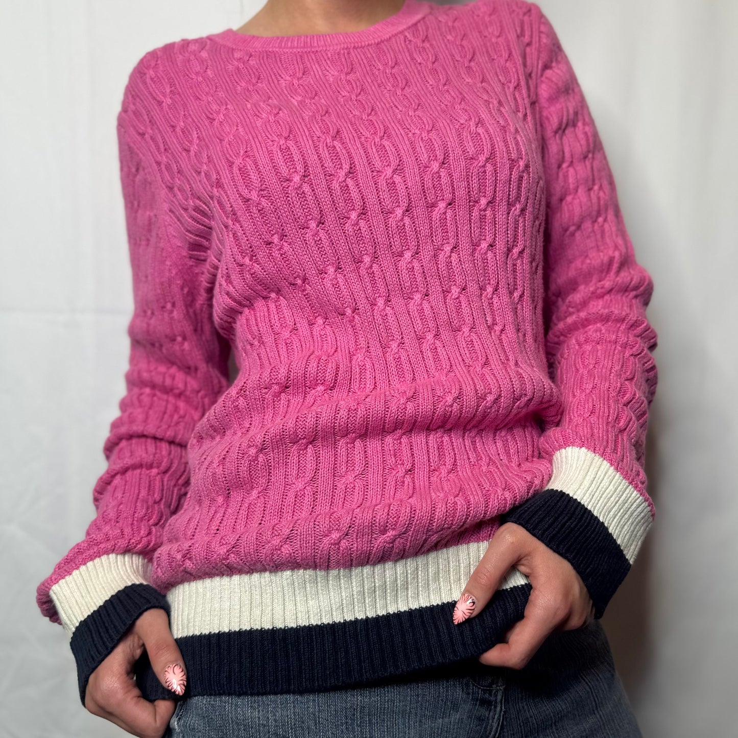 Tommy Hilfiger Pink Sweater (L)