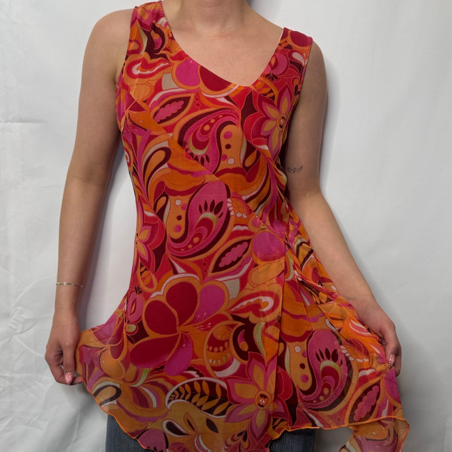Retro Floral Paisley Tunic (S)