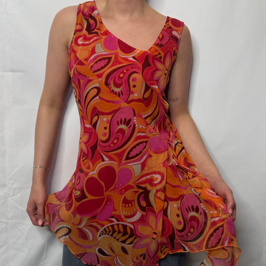 Retro Floral Paisley Tunic (S)