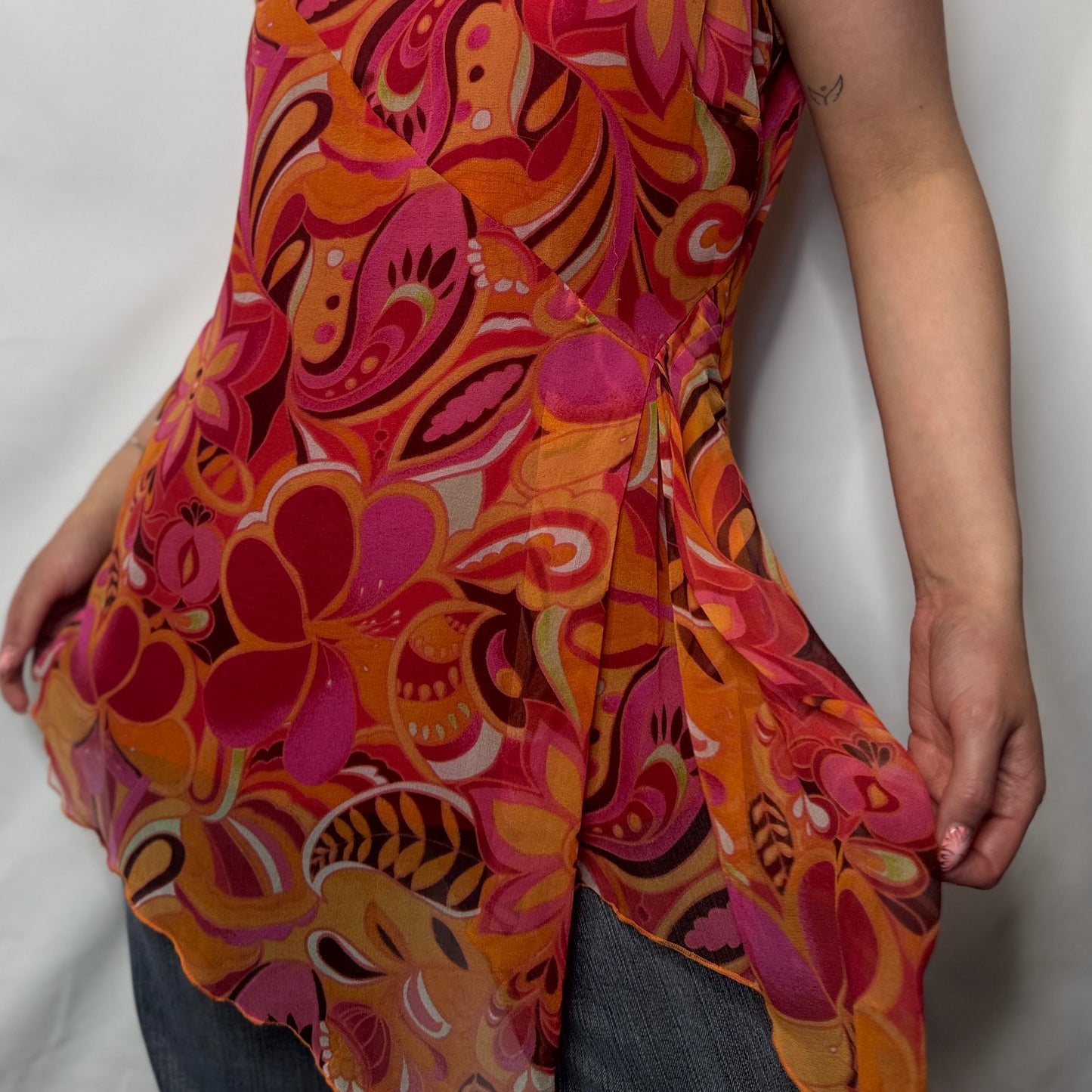 Retro Floral Paisley Tunic (S)