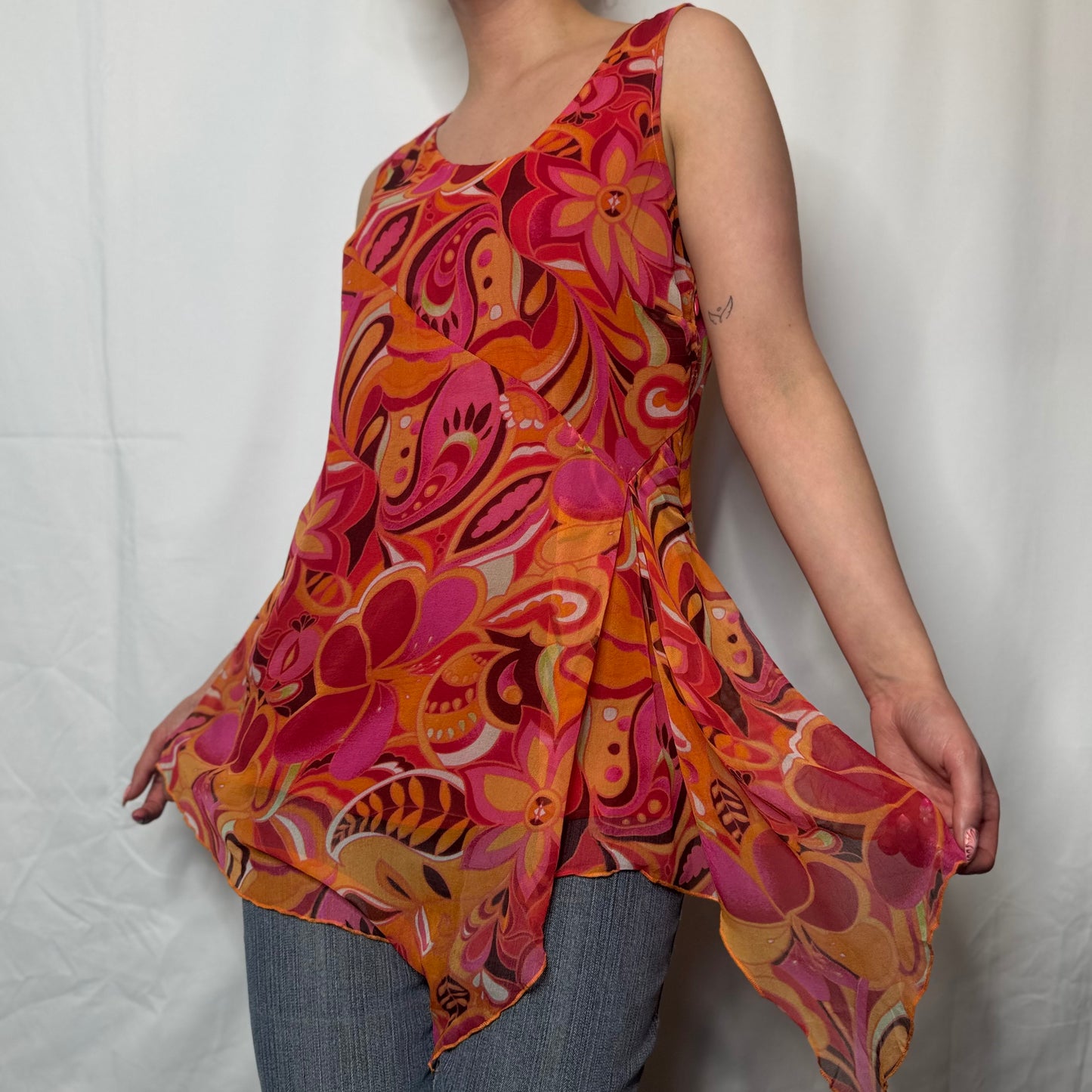 Retro Floral Paisley Tunic (S)