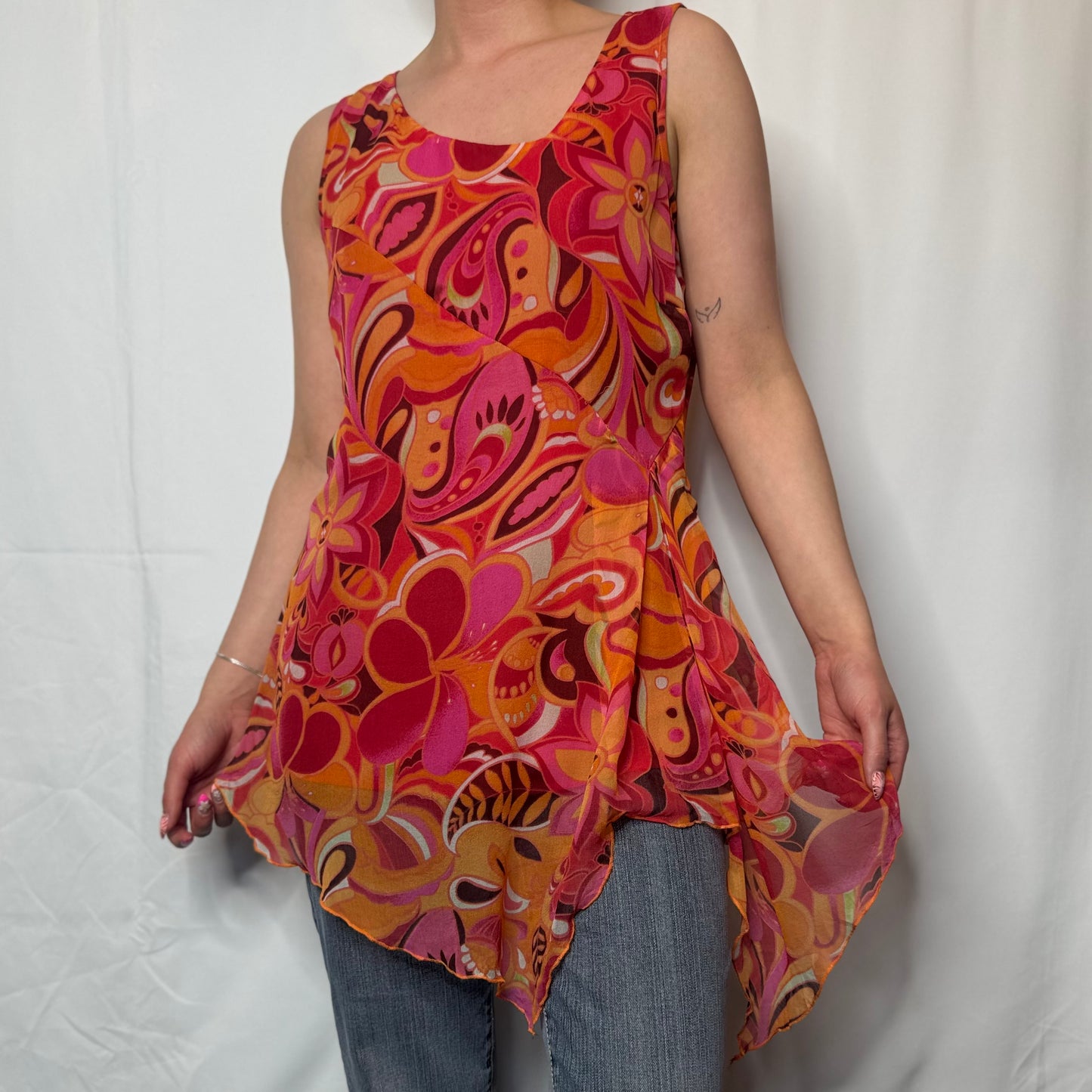 Retro Floral Paisley Tunic (S)
