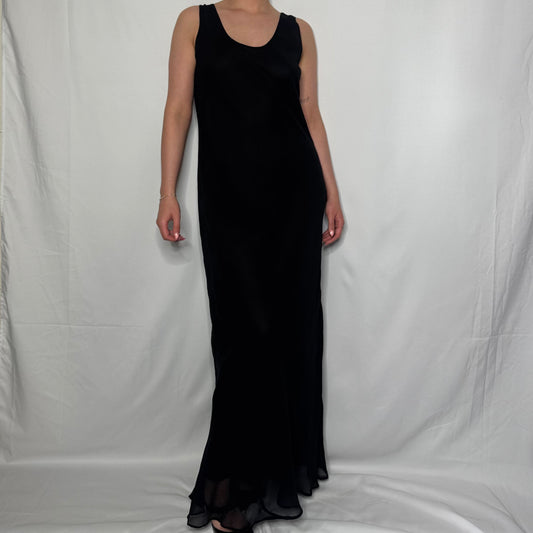 Elegant Scoop Neck Maxi Dress (S)