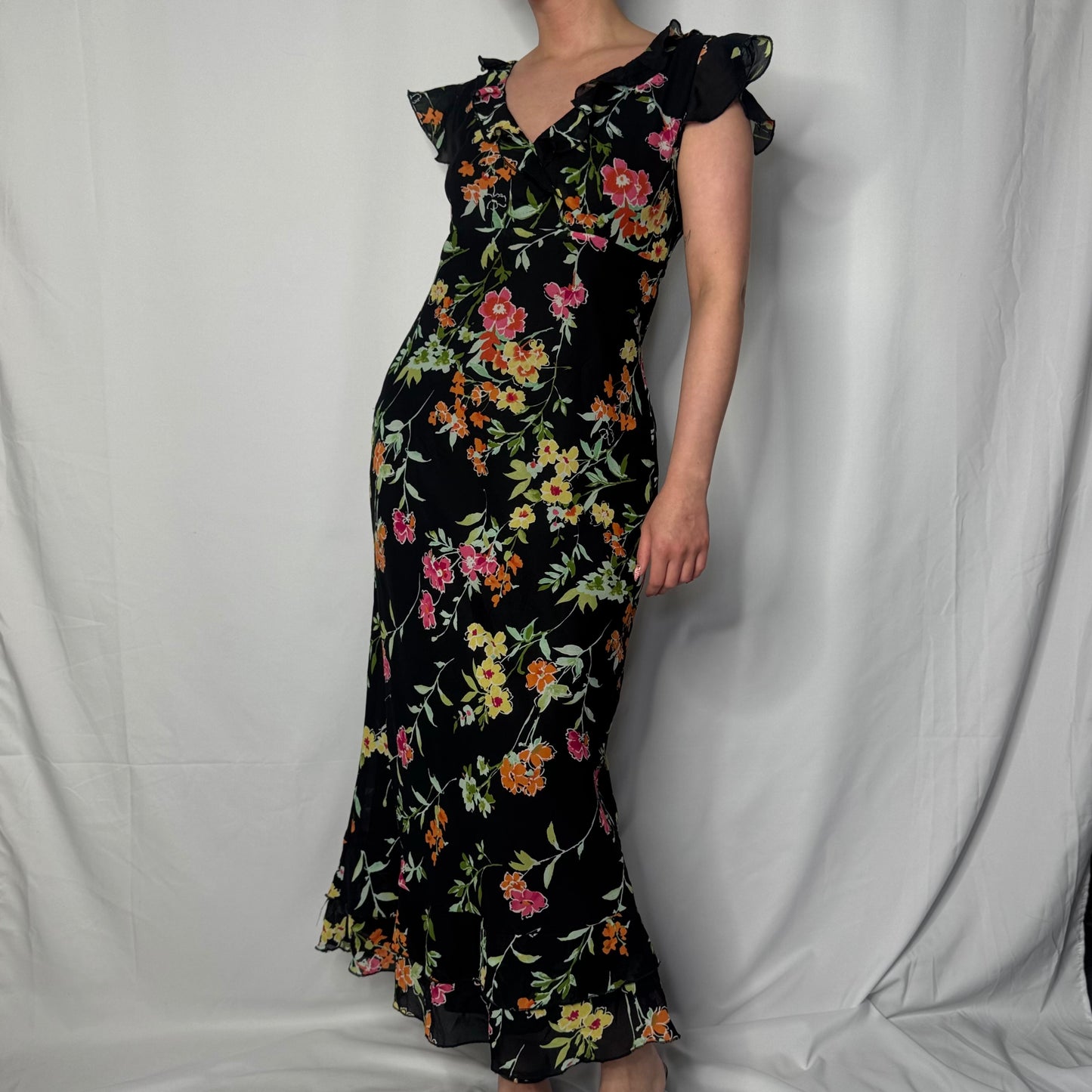 Wildflower Print Maxi Dress (UK 8)