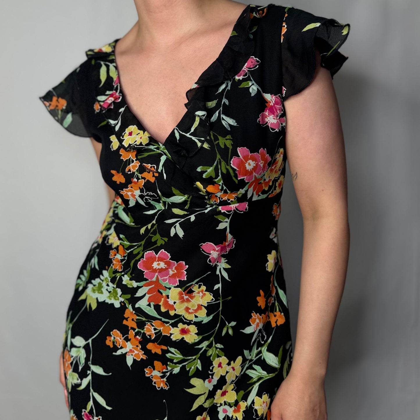 Wildflower Print Maxi Dress (UK 8)