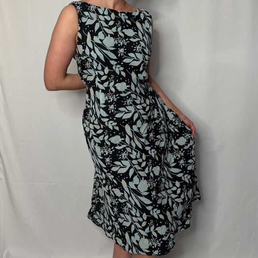 Midnight Garden Midi Dress (UK 12)