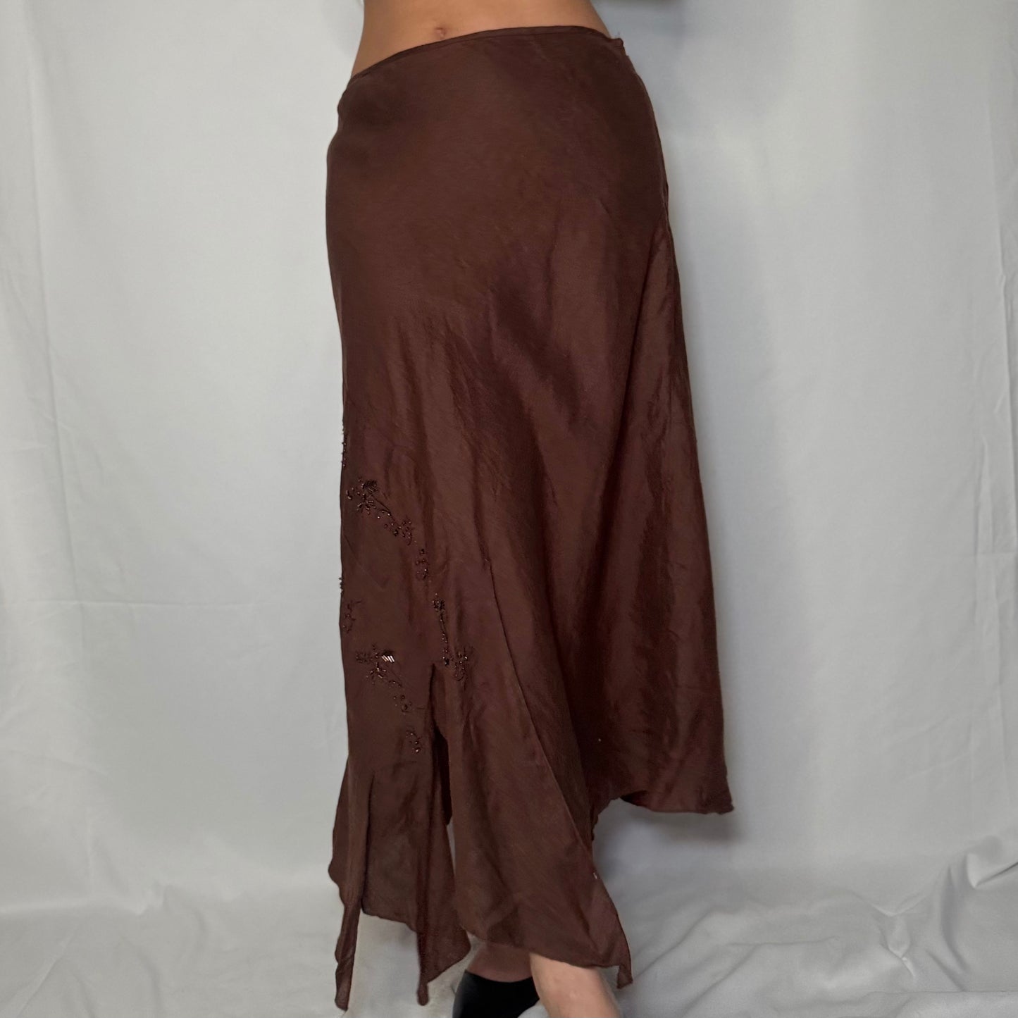 Bronze Bloom Maxi Skirt (UK 6)