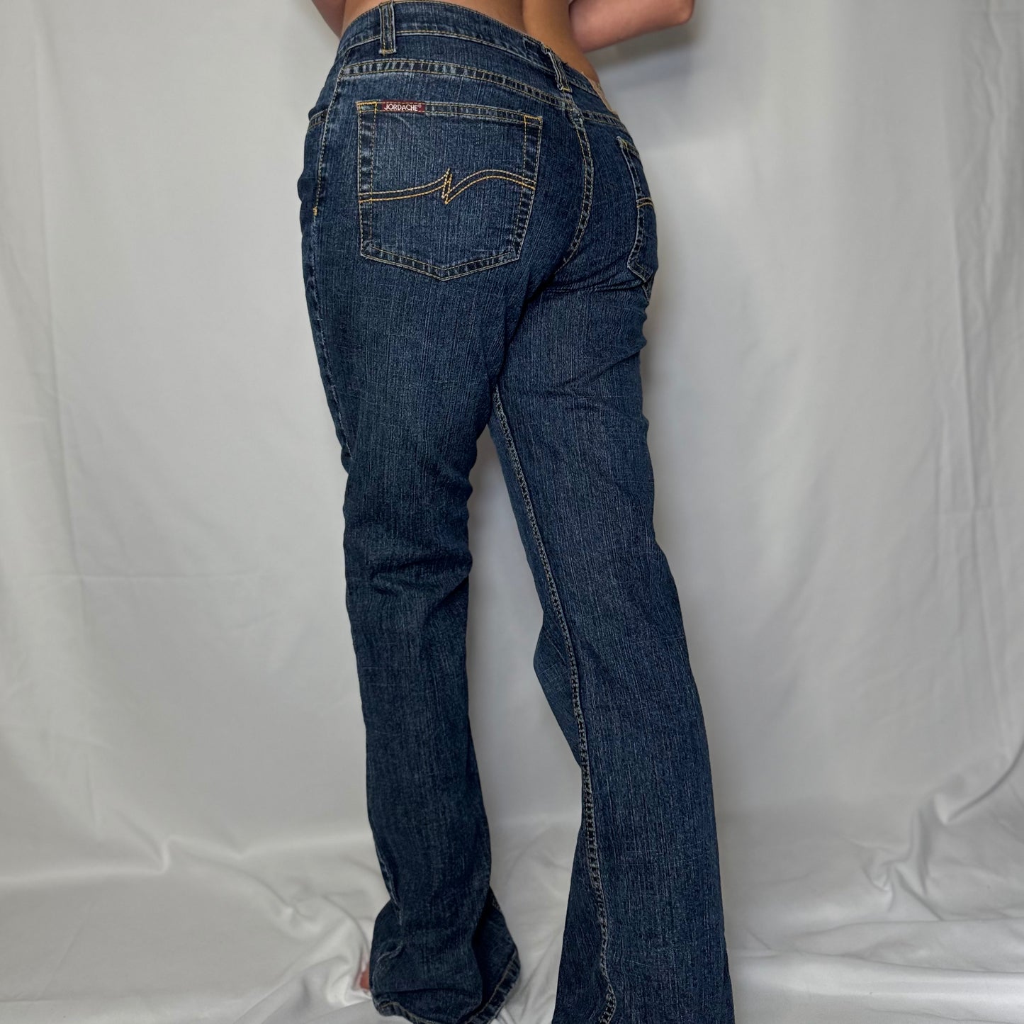 Jordache Y2K Dark Wash Bootcut Jeans (S/M)