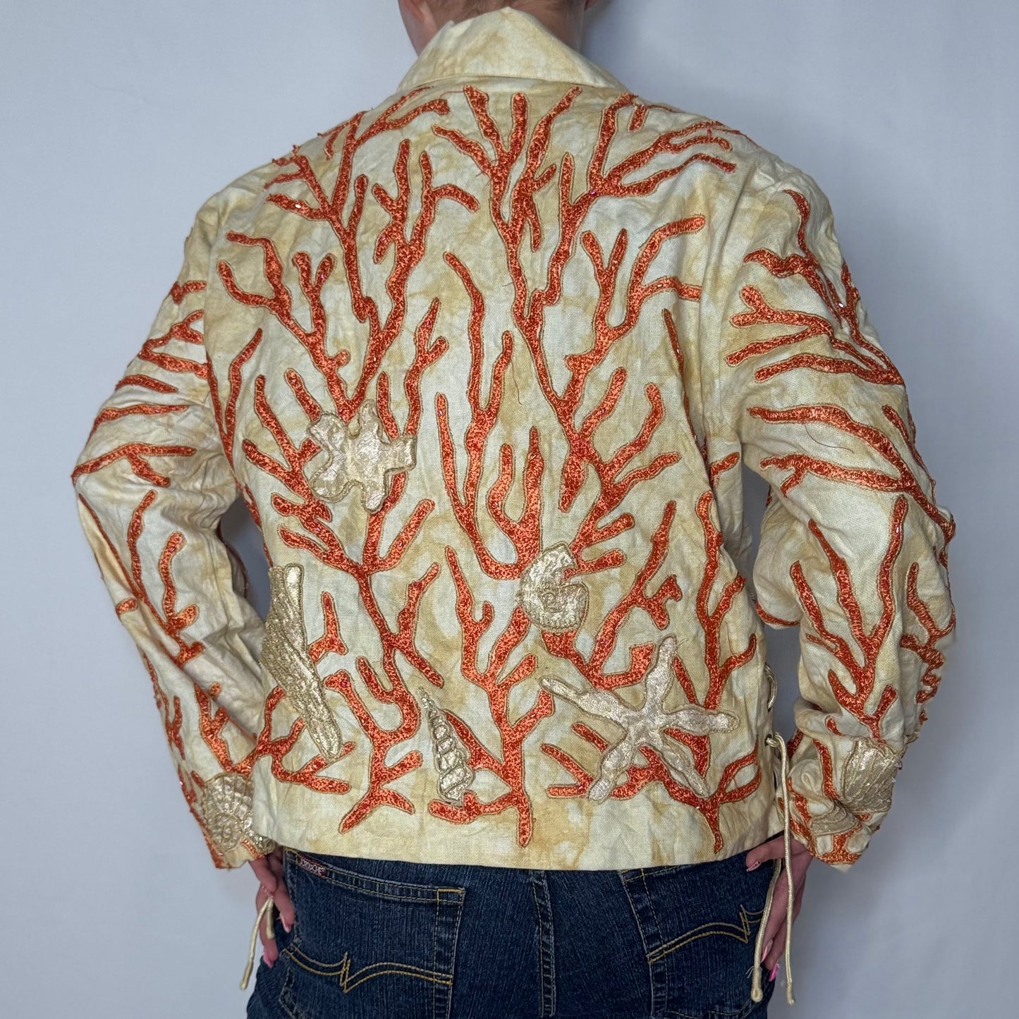 Coral Reef Embroidered Jacket (M)