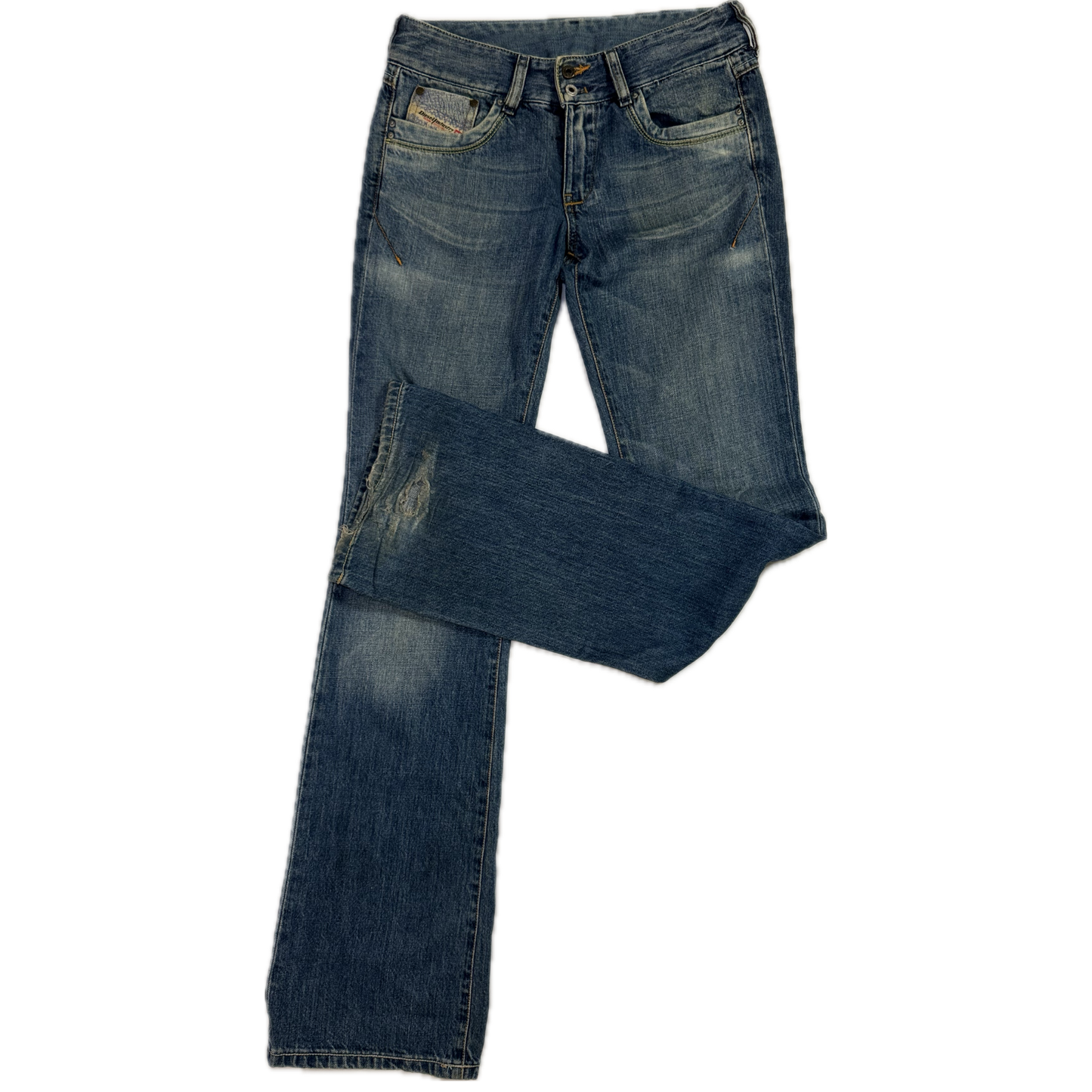 Diesel Bootcut Jeans in Light Blue Wash (UK 6/8)