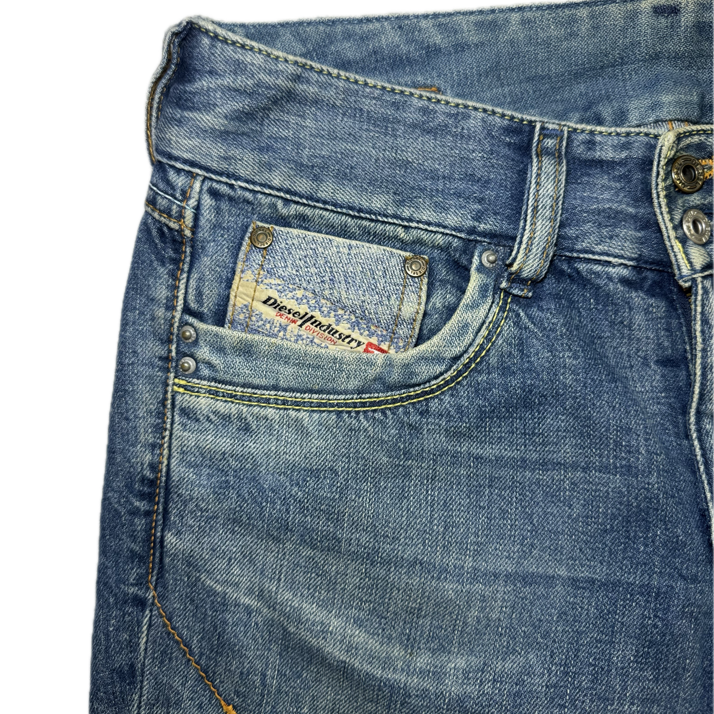 Diesel Bootcut Jeans in Light Blue Wash (UK 6/8)