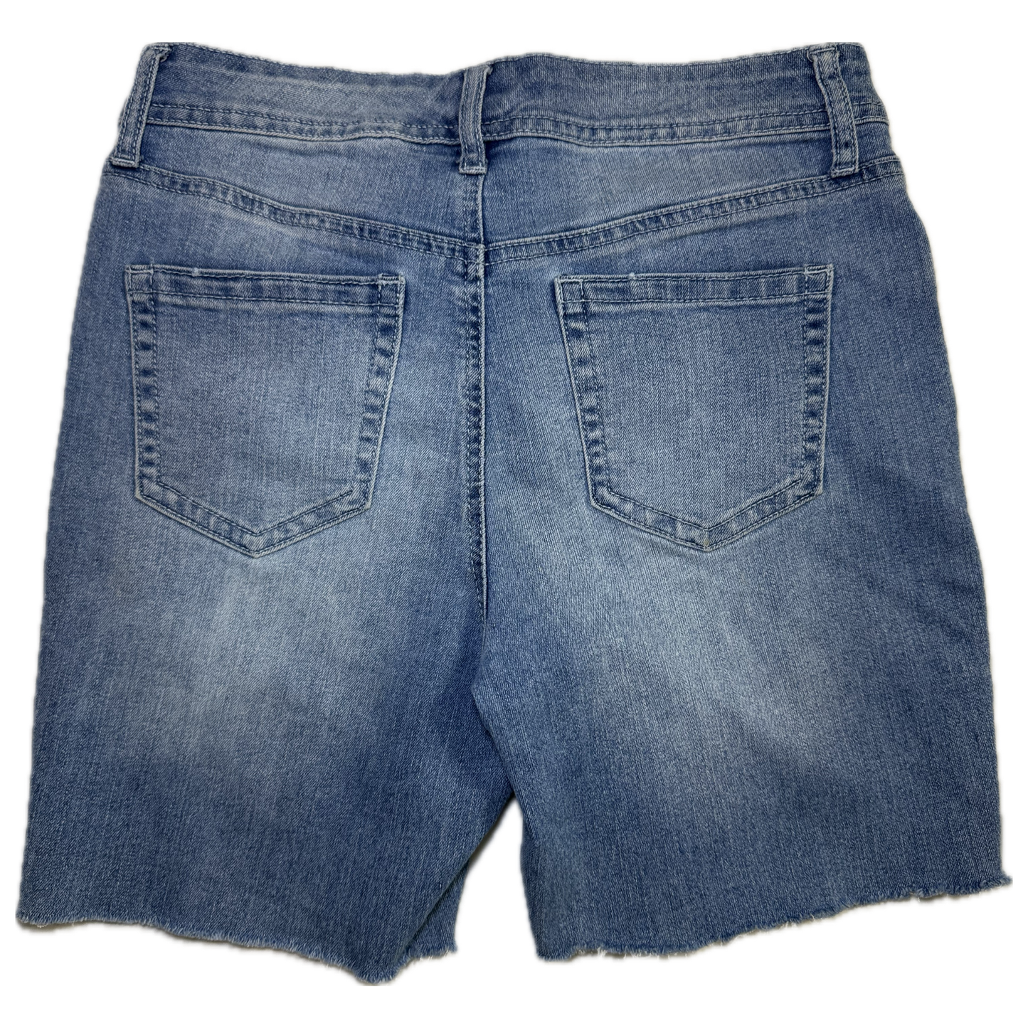 Light Wash Floral Denim Shorts (UK 4/6)