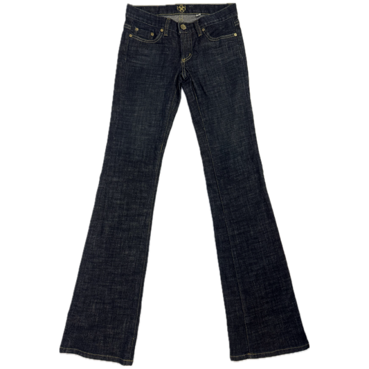 Bebe Dark Wash Bootcut Jeans (UK 6)
