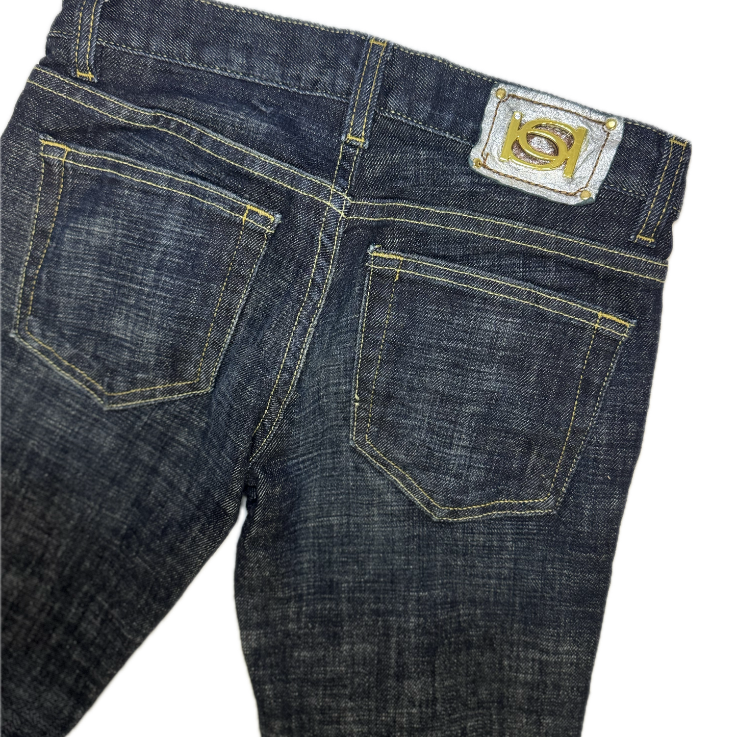 Bebe Dark Wash Bootcut Jeans (UK 6)