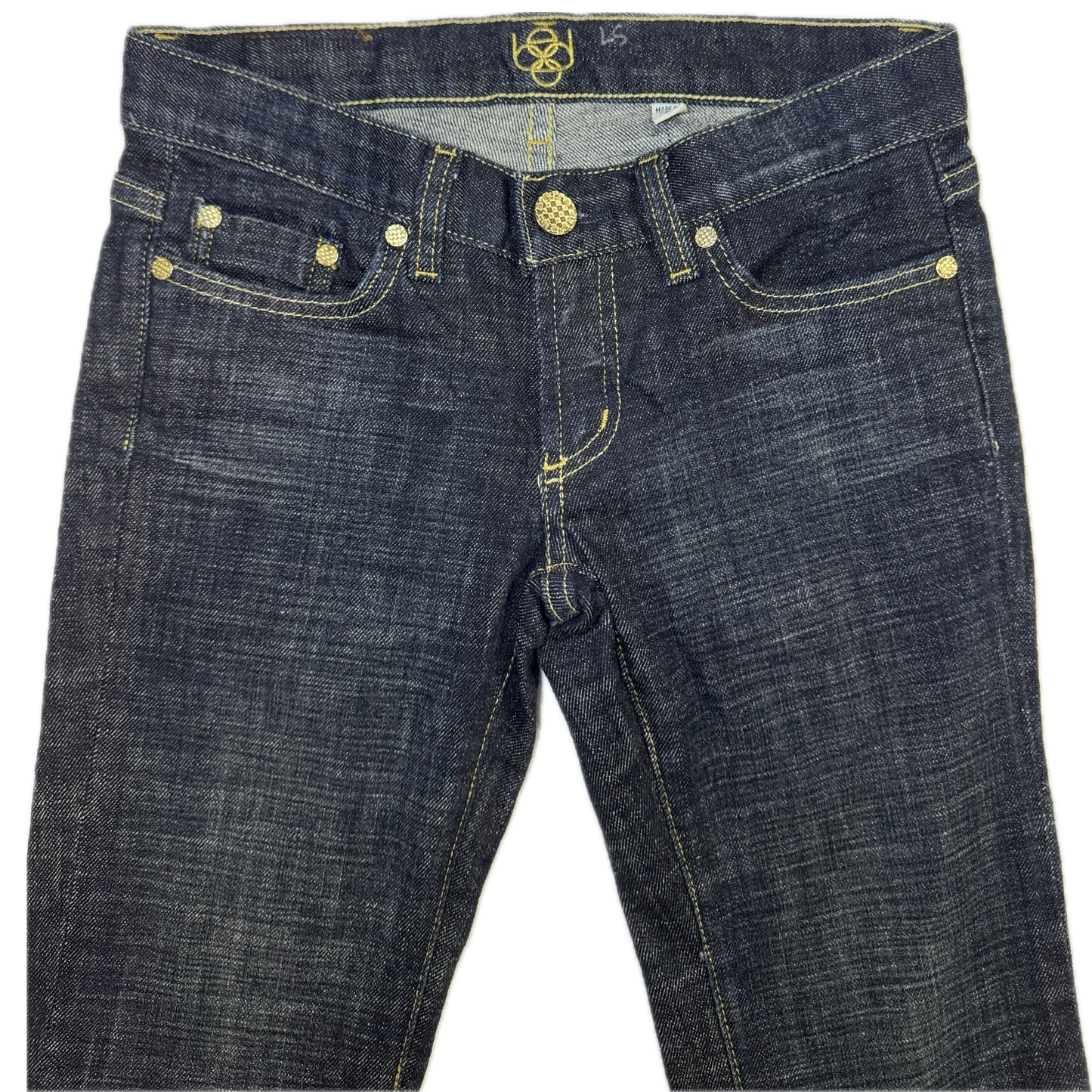 Bebe Dark Wash Bootcut Jeans (UK 6)
